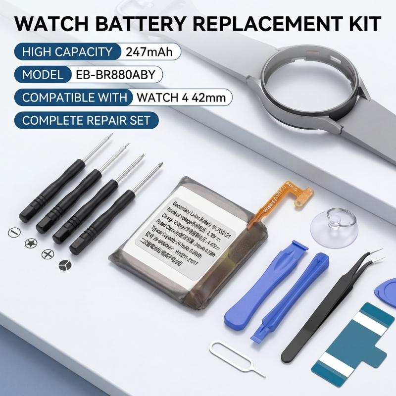 Strong Alternative Energy Cell For EB BR880ABY Watch Replacement Battery 247mAh Capacity And 3.8V Output