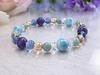Larimar Charoite Burmese Jade Healing Adult Chic Power Stone Natural Stone Bracelet 65 D54 [LARIMARMJ]
