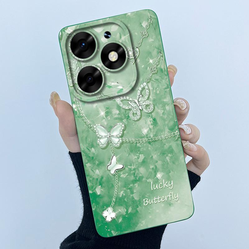 For itel S23 Plus Phone Case S681LN Cover Fashion Simplicity Oil Painting Floral Soft Liquid Silicone Shell For itel S23+ Fundas