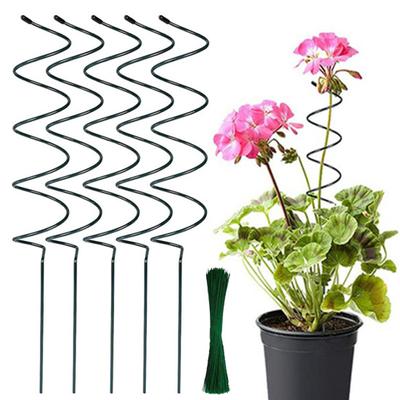 5Pcs Tomato Twist Stake Windproof Plant Support Spiral Tomato Cages Climbing Plant Stake Frame for Potted Plants Tomato Rose Vine