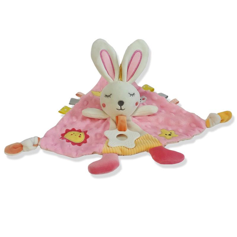 Baby Soothing Towel & Sleep Companion Doll with Rattle for Infants & Toddlers (0-1 Year)