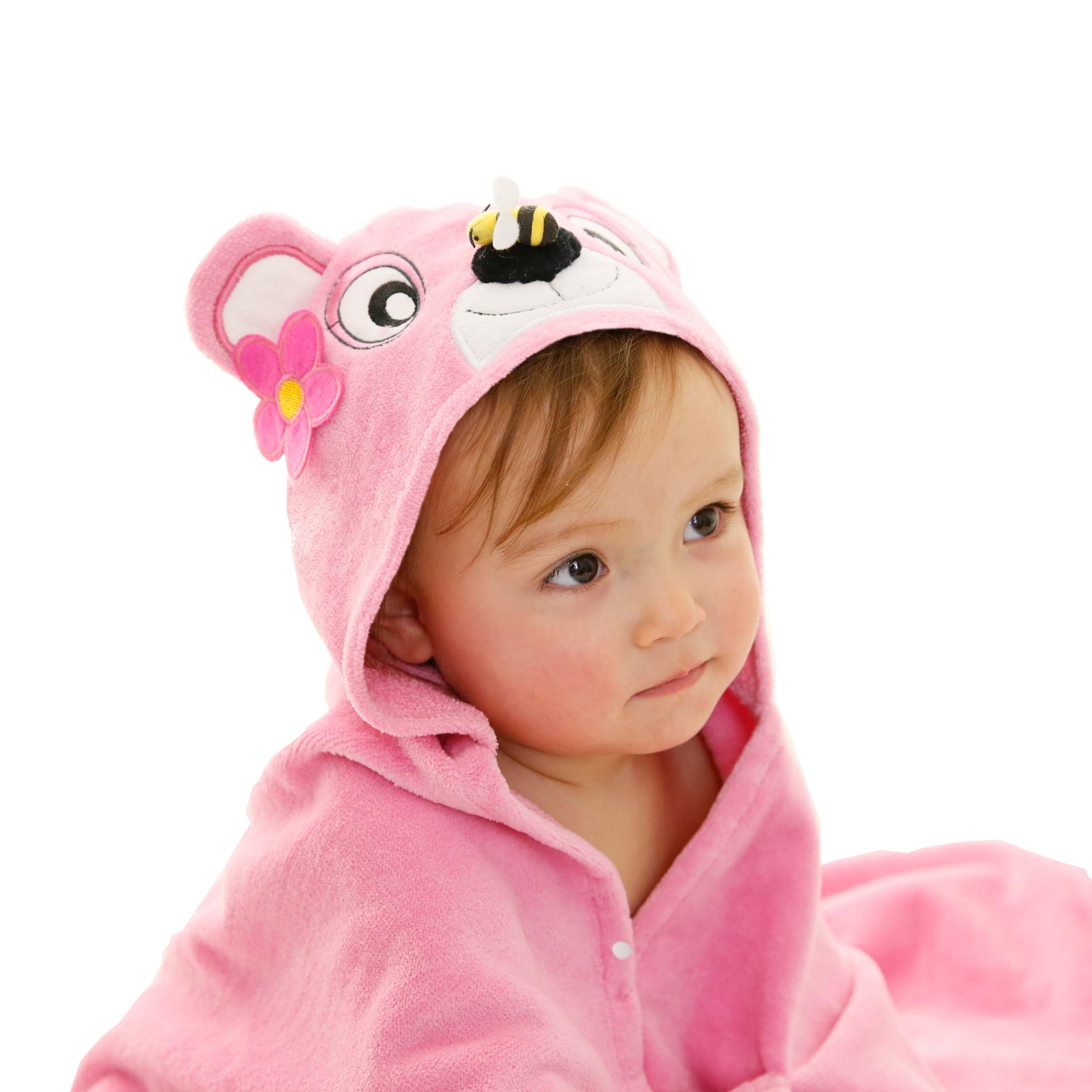 

Baby Gift Baby Bath Towel Bee Bear Girls Baby Gift Bathrobe Deigo [DEIGO] &