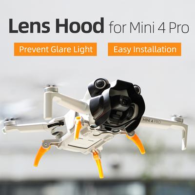 Drone Lens Hood Gimbal Protection Anti-glare Sunshade Cover Lens Guard Accessories Compatible For DJI Mini 4 Pro