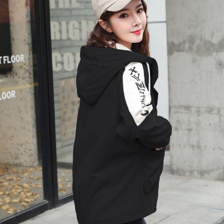 Fashionable and Casual Short Trench Coat for Women, Korean Style Spring Loose Clothes
