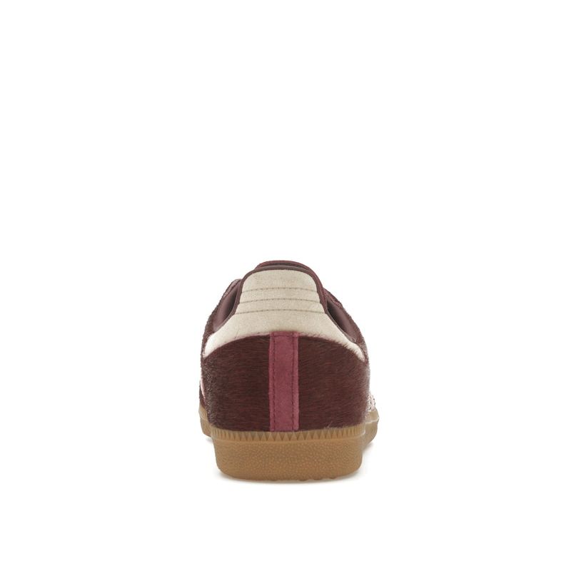 adidas Samba OG Pony Hair Pack - Maroon Women Sneakers Red Sand-Strata Warm-Clay JP5330