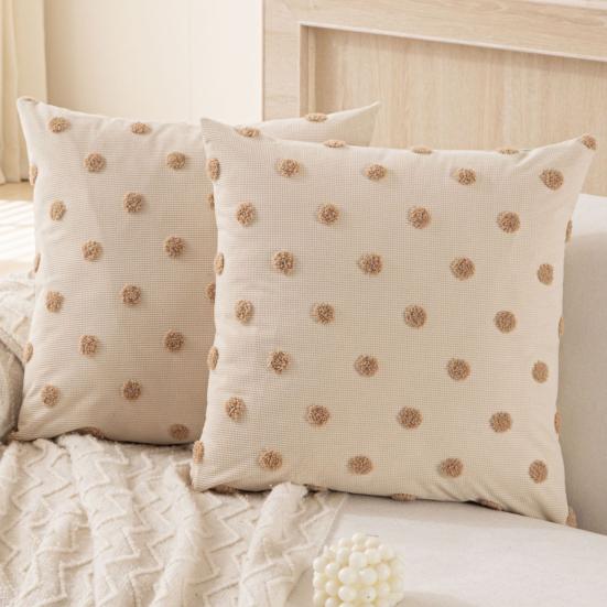 Pillow Cover Corduroy Towel Embroidered Decorative Soft Pillowcase Home Living Room Sofa Bedroom Throw Pillow Case