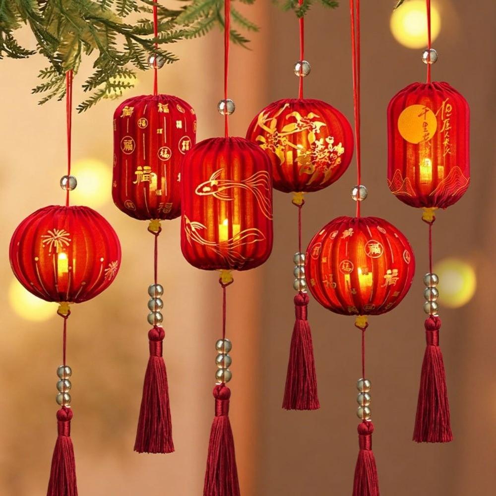 Chinese Style DIY Handheld Lantern 2026 Horse Year Lantern Hanging Ornament Spring Festival