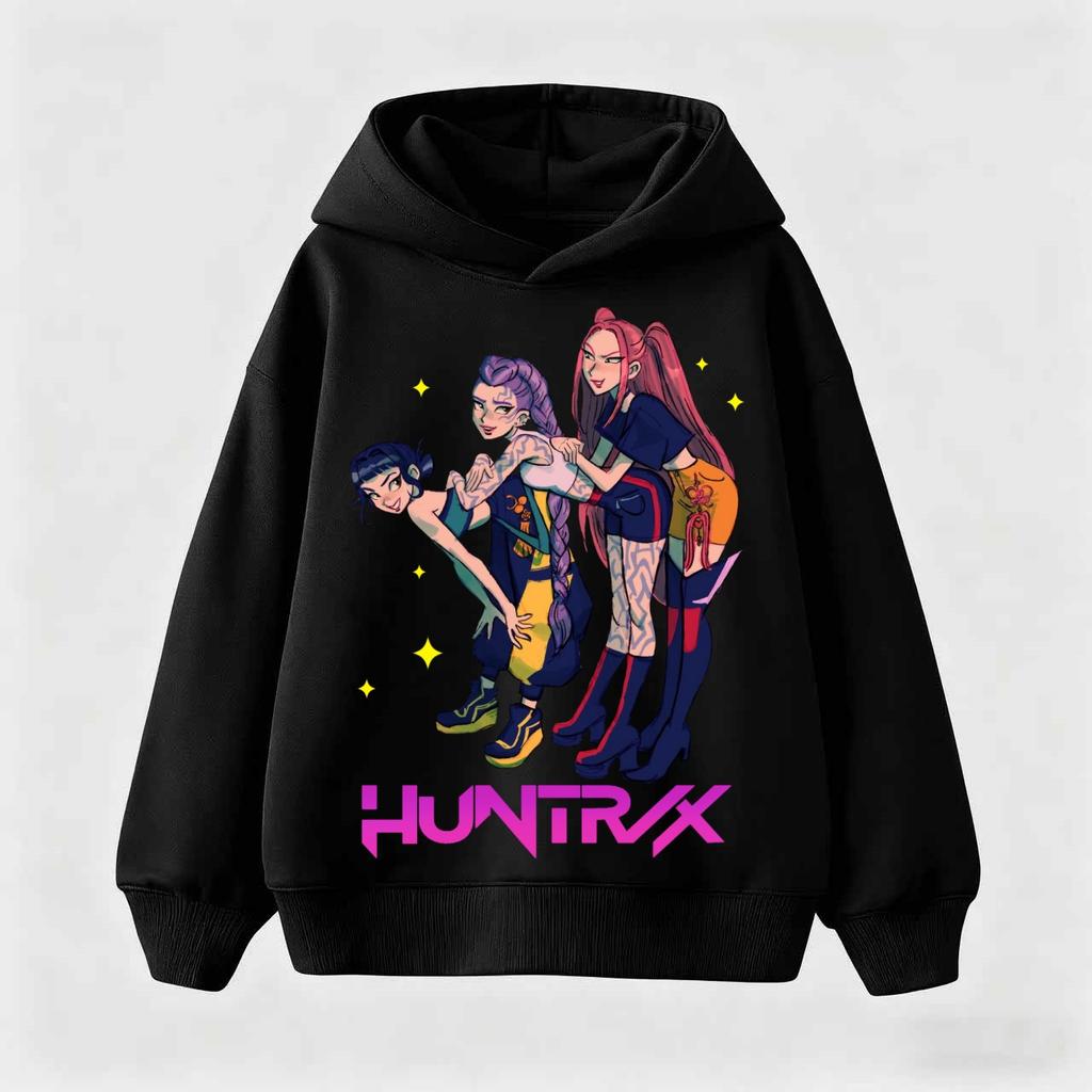Bluzy KPop Demon Hunters Dla Dzieci Bluza z Filmu Bluza z Kreskówką Dla Chłopców Dziewczynek Modna Bluza Dla Kobiet Mężczyzn