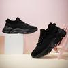 Casual shoes spring and autumn lightweight fly-woven couple shoes soft-soled comfortable sports shoes student lace-up socks shoes single shoes