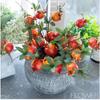 Realistic Design Pomegranate Flowers Artificial Flowers