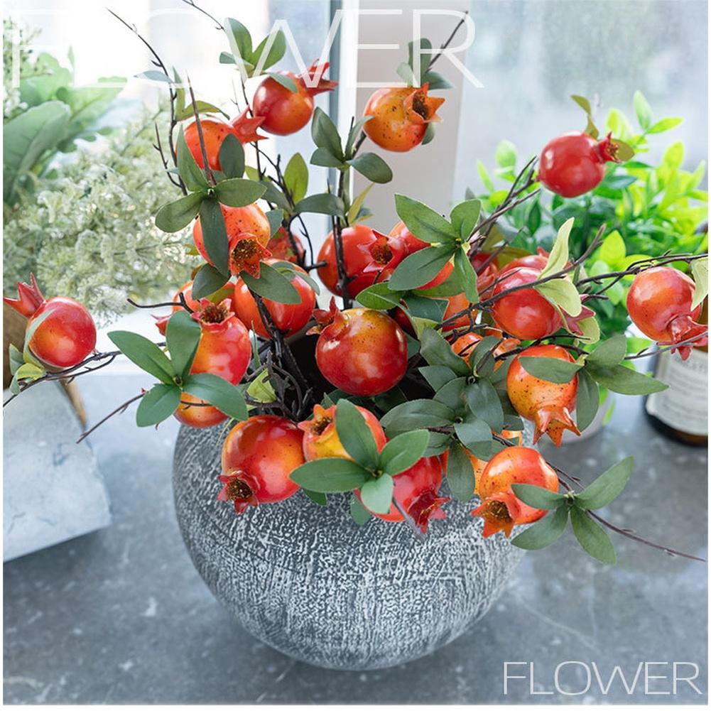 Realistic Design Pomegranate Flowers Artificial Flowers