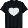 White Heart Is The Symbol of Love for Valentines Day Holiday T-Shirt