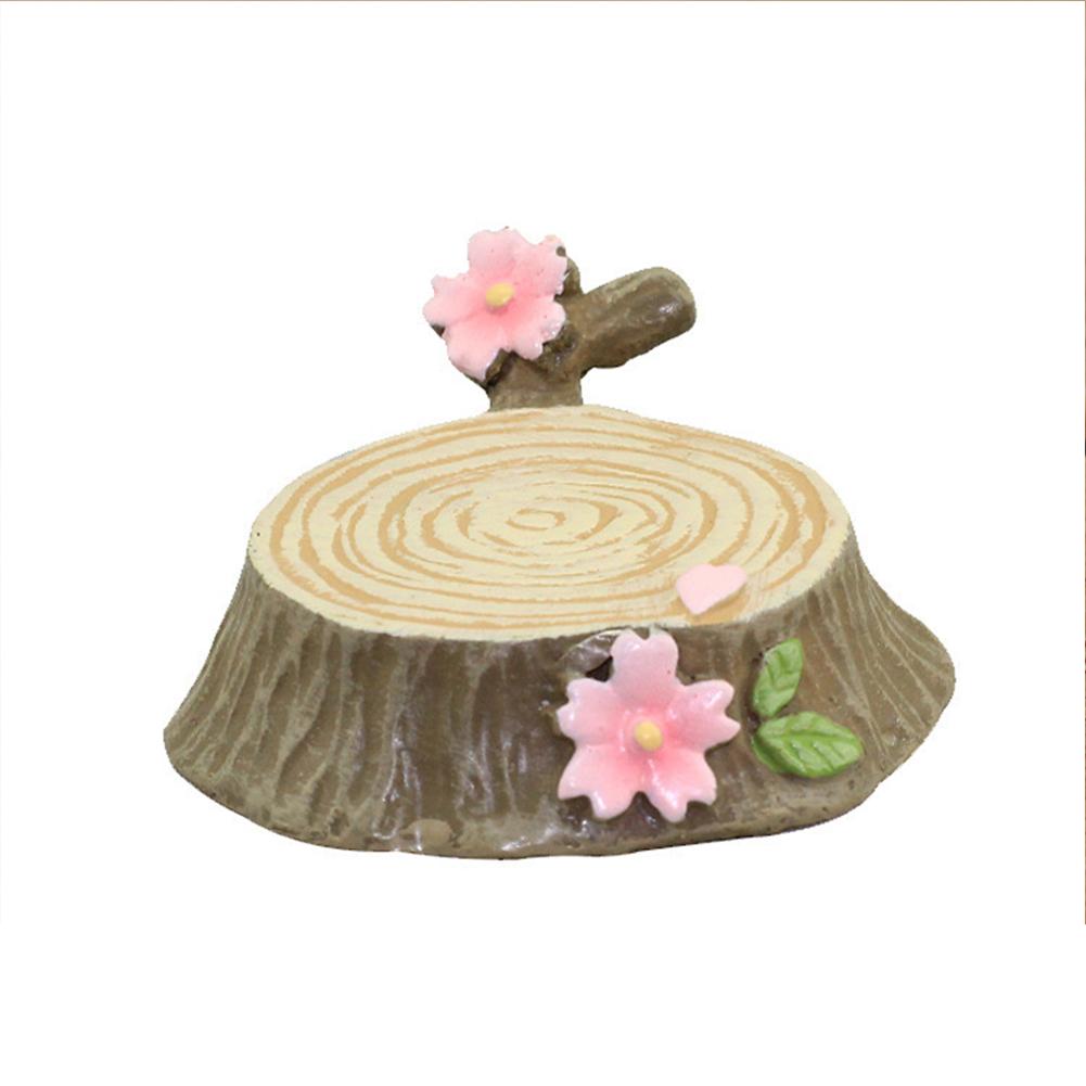 Tree  Stump  Decoration Synthetic Resin Cherry Tree Flower Pot Craft Decoration