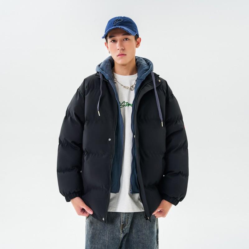 Unisex Winter Hooded Thick Cotton Puffer Jacket Oversized Streetwear Coat Men Women