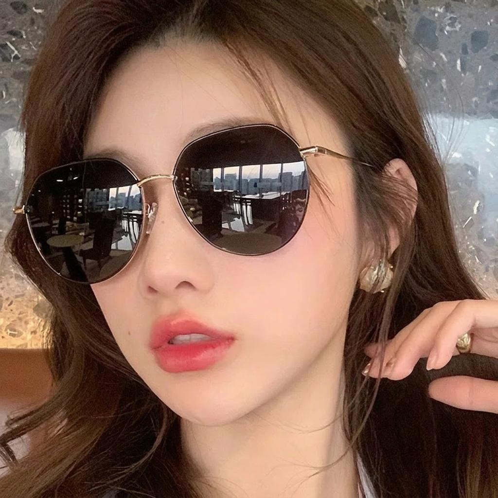Blue Light Blocking Glasses Anti-Scratch Sunglasses Polarized Eyeglasses Anti-Scratch Metal Frame Sunnies For Driving Eyewear