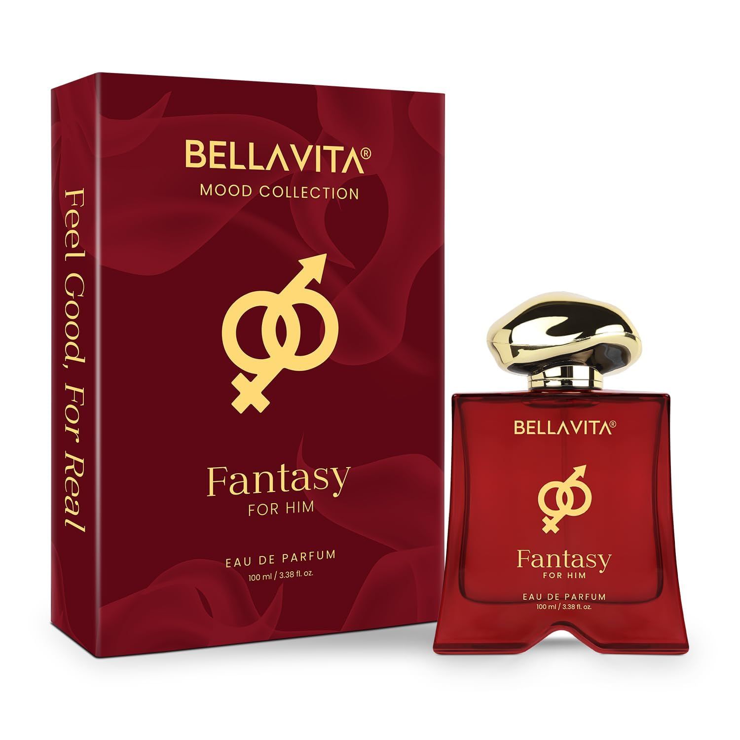

BELLAVITA Mood Collection Fantasy | Стойкая парфюмерная вода для мужчин | с яблоком, корицей, мускусом и ванилью | Фруктовый и пряный премиальный аромат 100ml