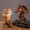Eye Catching Resin Lion Statue Desk Decors Fine Craftsmanships Decorations