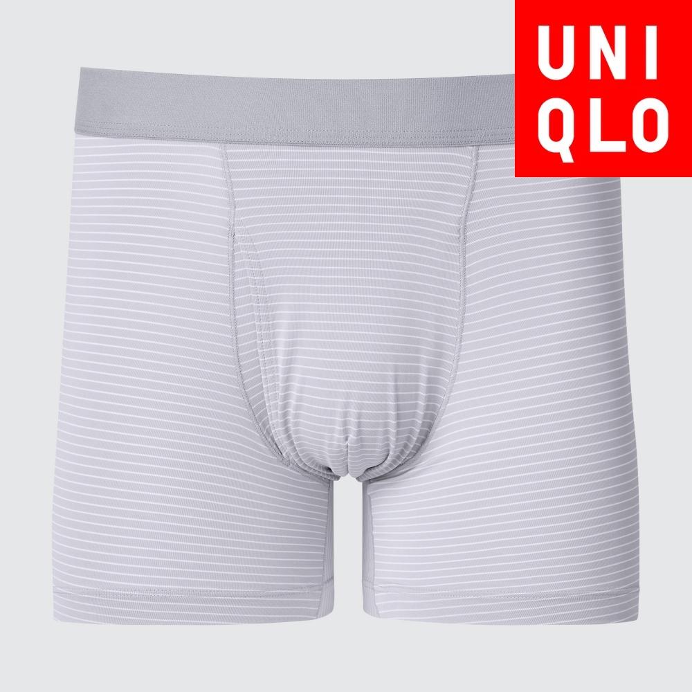 

UNIQLO трусы-боксеры с полосками Airism A 03 GRAY/Men S