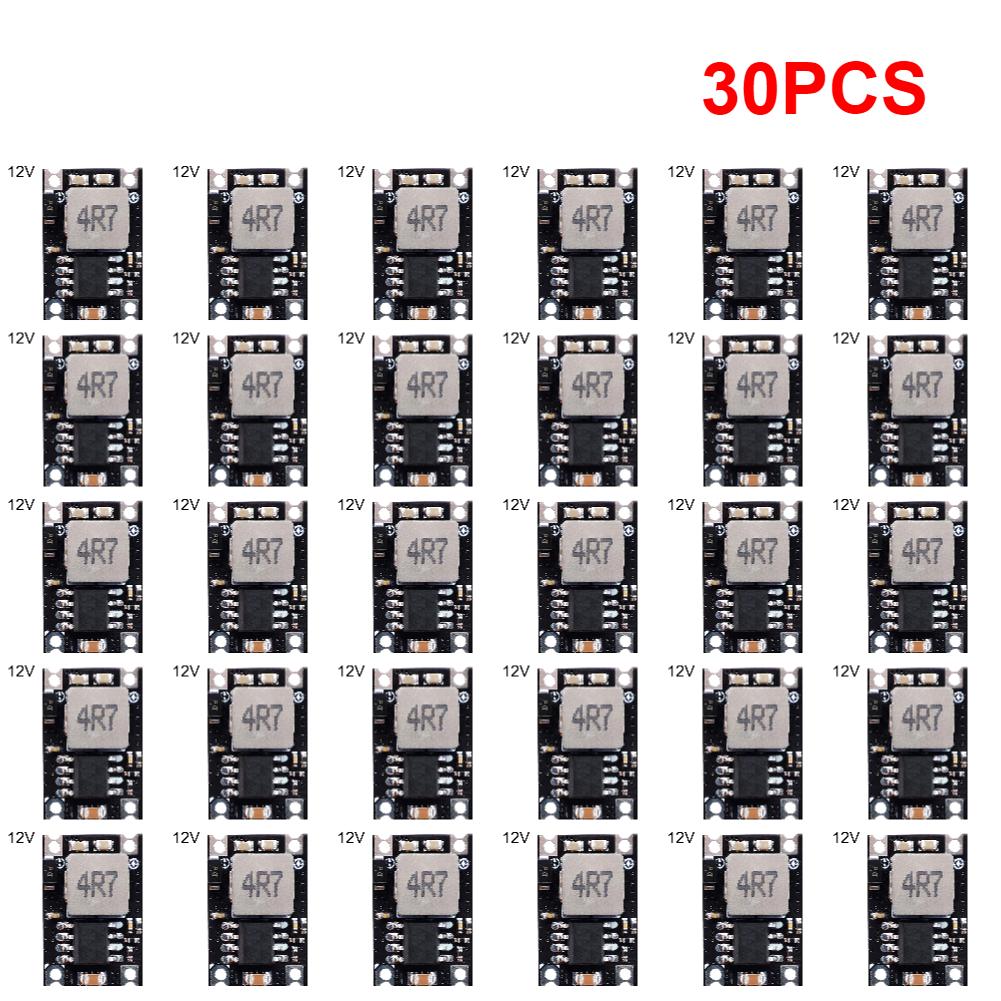 DC-DC Abwärtswandler Step-Down-Modul Einstellbares Spannungsreglermodul 5V-30V auf 3.3V 5V 9V 12V 3A für Auto Motorrad Batterie