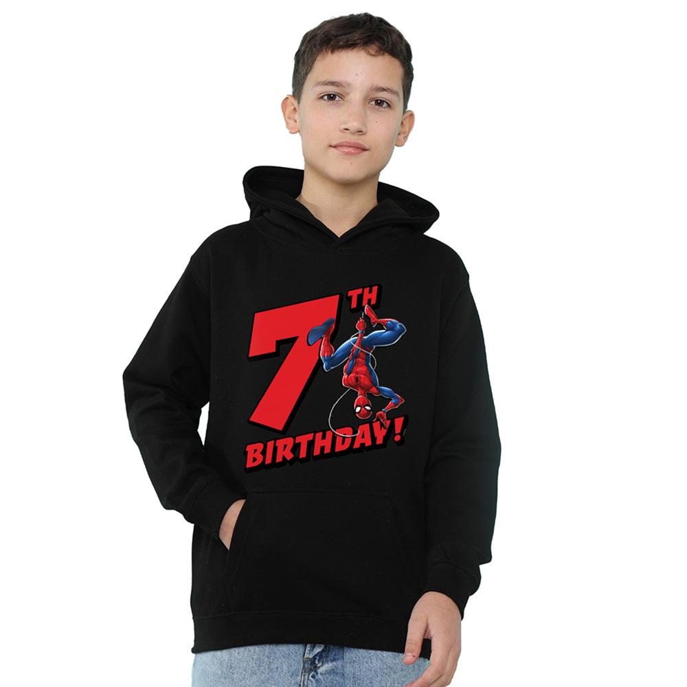 Spider-Man Childrens/Kids Heather 7th Birthday Hoodie