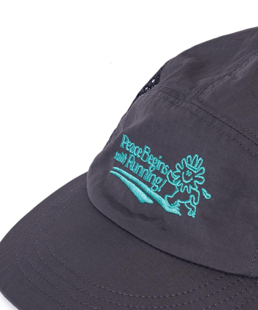 BIGWAVE COLLECTIVE Peace Runner'S Cap (Black)