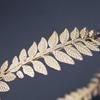 Round Headband Baroque Vintage Gold Olive Branch Crown Mori Bridal Wedding Head Ornament