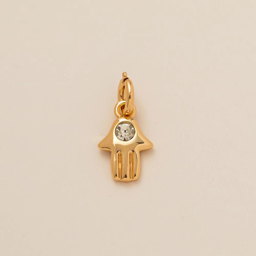 Colorful Enamel Retro Pendant with Cowboy Boots, Horseshoe, and Cross Charms in 18K Gold Copper
