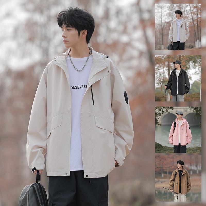 Unisex 2025 Spring Trendy Outdoor Jacket - Three-Proof, Casual Design for Men and Women