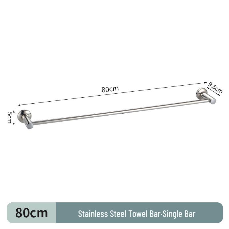 304 Stainless Steel Double Bar Bathroom Towel Rack