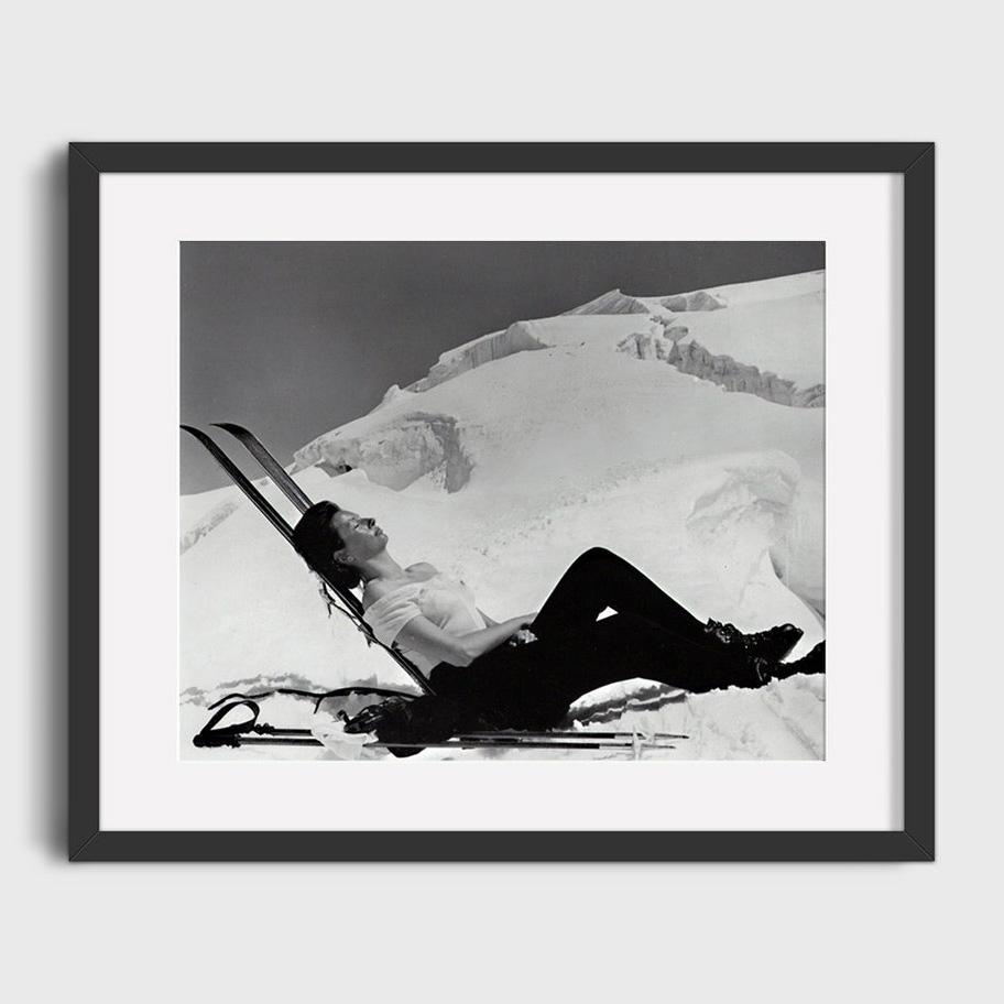 Vintage Ski Photo Print Road Gap Skier Jumps Girls Car Canvas Painting Winter Sports Skiing Art Poster Ski Home Lodge Wall Decor