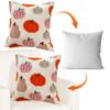 Halloween Throw Pillow Covers 45x45 Set of 2 Pumpkin Embroidery Pillow Cases Pumpkin Fall Throw Pillow Covers for Sofa Bed Couch