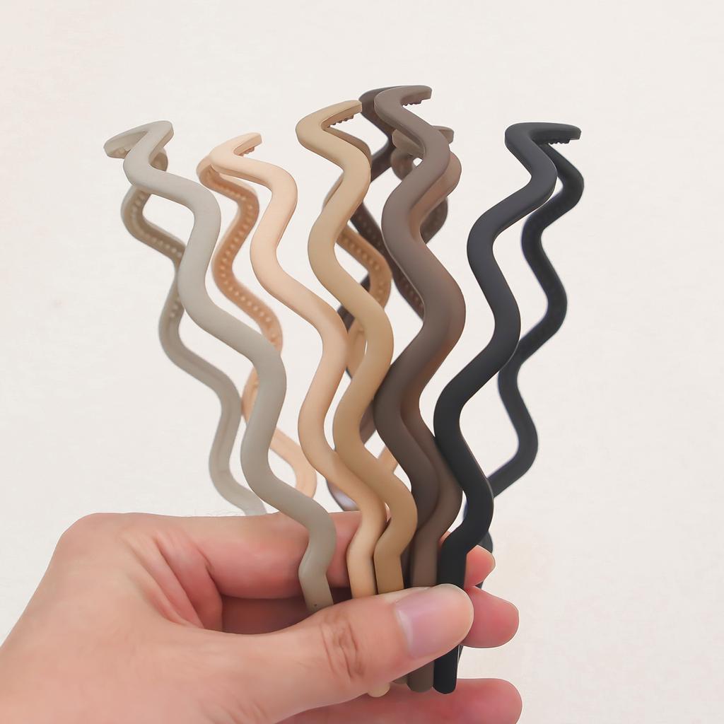 4/5/6pcs Fashion Matte Headband For Women Girls Thin Headband Female Plastic Teeth Hairbands Simple Hair Accessories Mix Styles