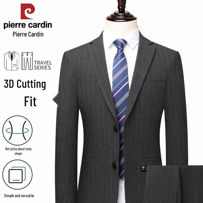 Pierre Cardin Men s Striped Business Suit Set 3XL