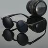 New Adjustable Zoom Round Frame Women Sunglasses UV400 Sunscreen Outdoor Neutral Personalized Style