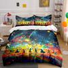 Colorful Artistic Scene Set Decorations Soft Comfortable Duvet Cover Bedding Set Included 1*Duvet Cover & 2*Pillowcases, Gift