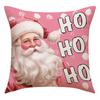 1PC Letters Printed Santa Claus Gift Box Snowman Living Room Couch Decoration Pink Christmas