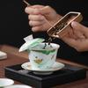 Taigu Luxury Kung Fu Tea Set with Hovering Gaiwan and Dry Brewing Tray