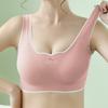 Women Sleeping Bra Comfortable Gathered Bra Lace Sports Vest No Steel Ring Large Size Underwear