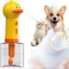 Portable Cute Duck Pet Cleaning Machine USB Charging Type-C Electric Foam Machine Foam Dispenser Cartoon Foam Machine Dog Cat