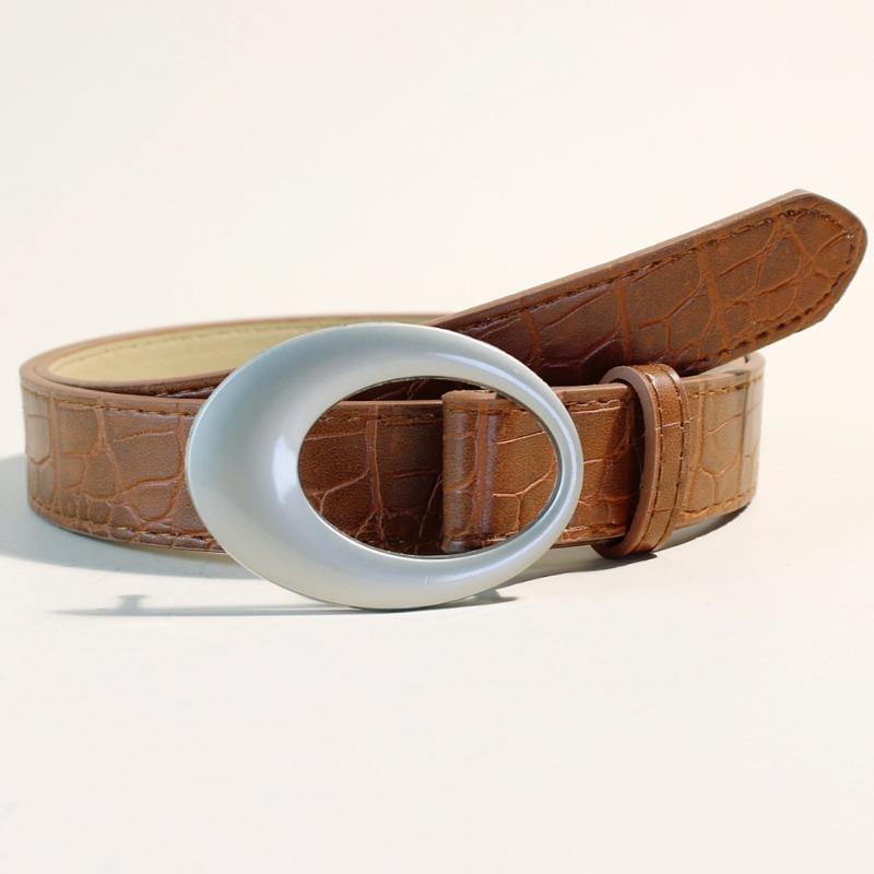 

Vintage American Y2K Women s Belt - Versatile Ethnic Style Leather Waist Belt for Jeans - Chic and Practical Home Accessory 105cm коричневий