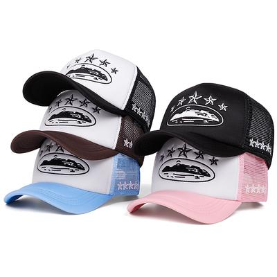 Nuovo Cappello a Rete Five Star da Uomo Street Hip Hop Cappello da Donna per Esterno Parasole Cappello da Ciclismo Skateboard Cappello da Indossare Quotidiano Cappello da Baseball