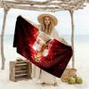 Player Celebrates Victory Moment Beach Towel Super Soft Microfiber Quickdry Fabric Comfortable Lightweight