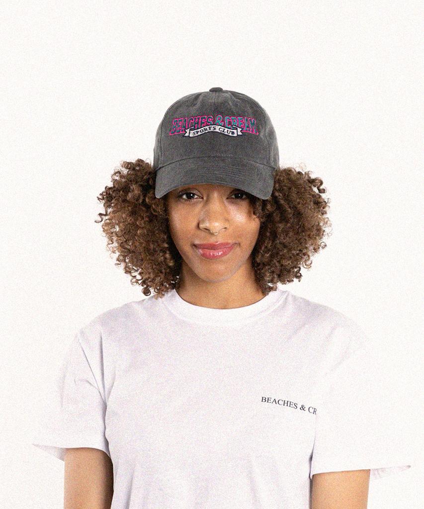 Bichiseuaenkeulim Sports Club Pigment Ball Cap-Charcoal