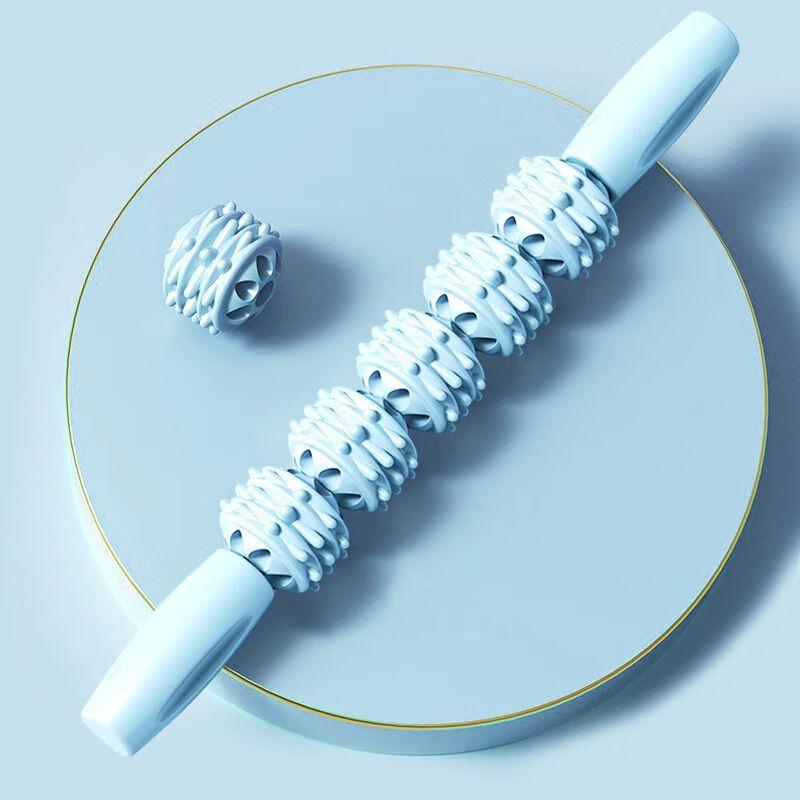 WEZHO 5-Wheel Muscle Massage Roller Stick
