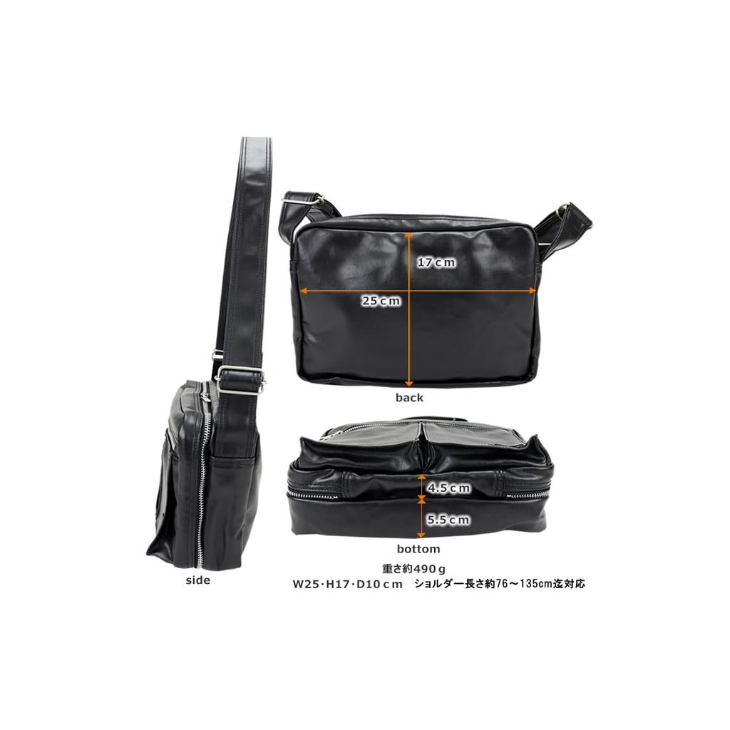 Freestyle Umhängetasche A5 Größe für Männer und Frauen Segeltuch [Porter] (hohe Dichte (Urethanbeschichtung), Braun)