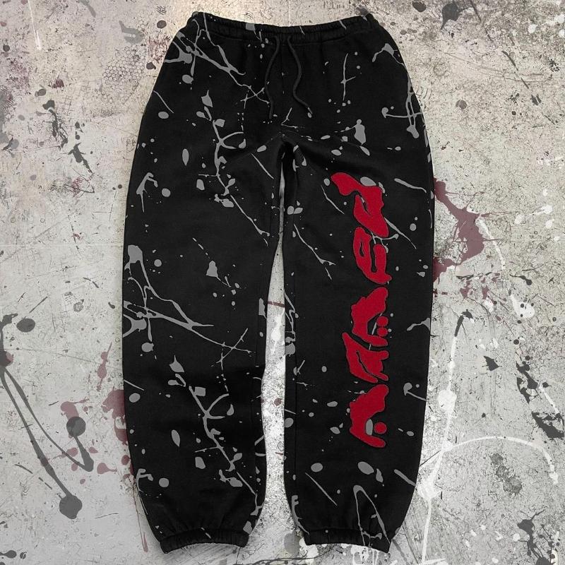 

Свободный хип-хоп наряд с европейской и американской цифровой печатью, мужские и женские повседневные спортивные штаны XL