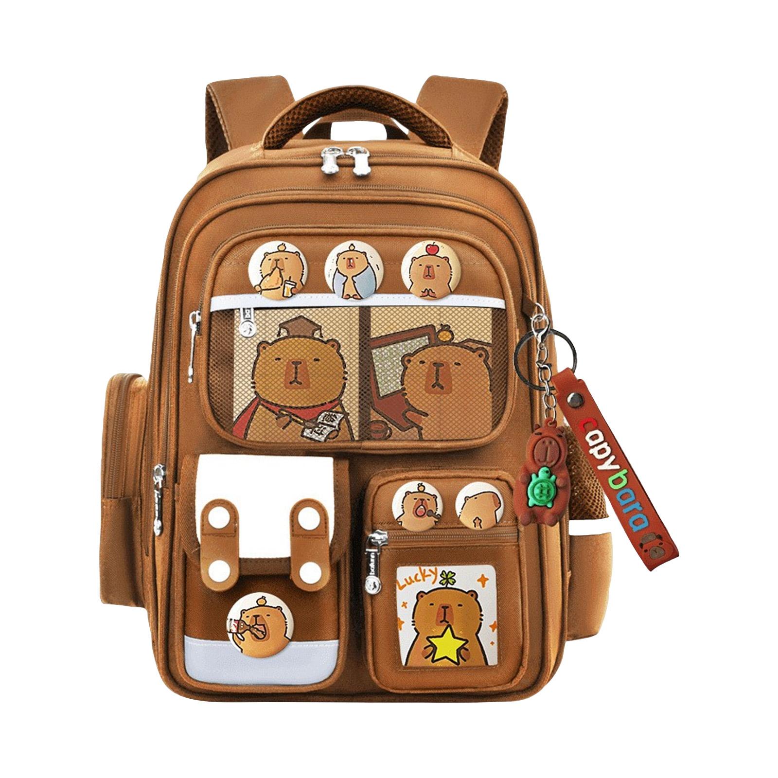 

Аниме Периферийный Рюкзак с Принтом, Персонализированная Сумка для Хранения Рюкзака, One Size коричневый