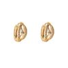 Cross Fashion Light Luxury Zirconia Petal Earrings