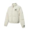 Li Ning Serie Tendencia Deportiva Disney Cálido Cuello Alto Patrón Letra Bordada Chaqueta de Plumas Ropa Exterior para Mujer AYMV228-1