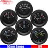 Vehicle Meter 12V Automobile Car Gauge 2" 52mm Water Temp Oil Temp Oil Press Fuel Voltage Oil Pressure Meter PSI Black Shell